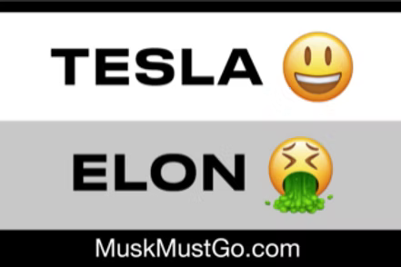 Tesla vs Elon Emoji Magnet